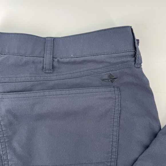 Orvis Chino Pants Mens 42x30 Navy Blue Straight Leg 5-Pocket Outdoor Utility - Picture 3 of 10